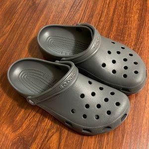 Classic Gray Crocs. Size 9 Mens